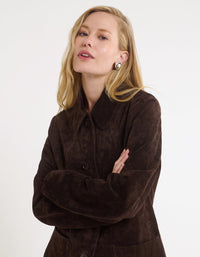Yellowstone Jacket in Espresso Suede