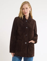 Yellowstone Jacket in Espresso Suede