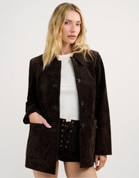 Yellowstone Jacket in Espresso Suede