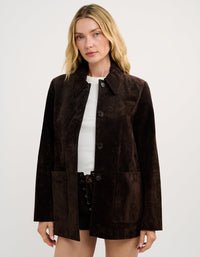 Yellowstone Jacket in Espresso Suede
