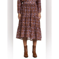 Iris Maxi Skirt in Golden Clover - Small