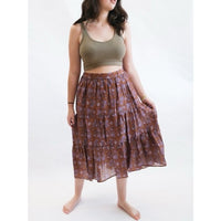 Iris Maxi Skirt in Golden Clover - Small