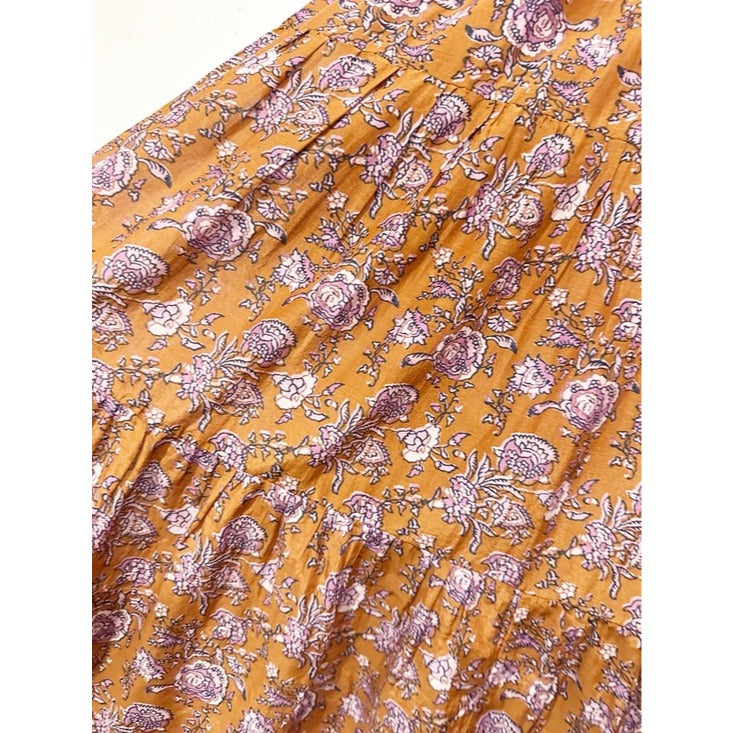 Iris Maxi Skirt in Golden Clover - Small