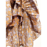 Iris Maxi Skirt in Golden Clover - Small