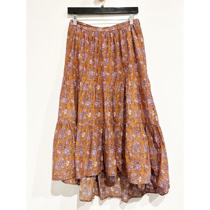 Iris Maxi Skirt in Golden Clover - Small
