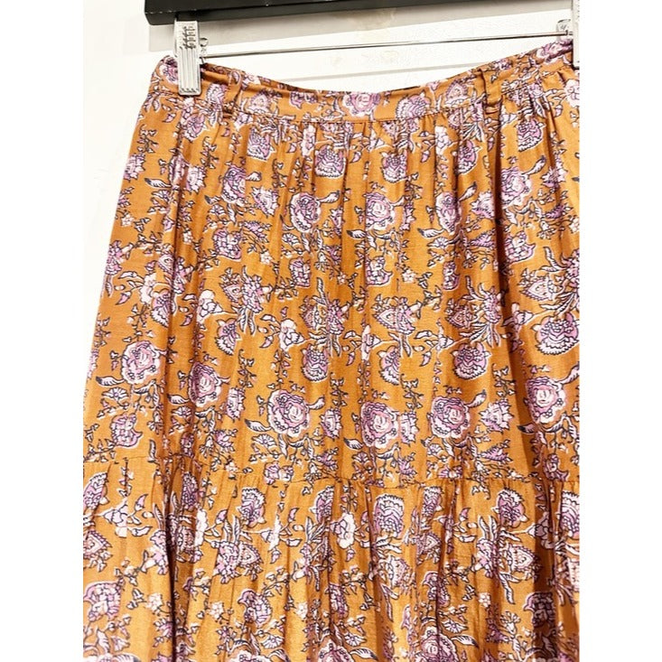 Iris Maxi Skirt in Golden Clover - Small