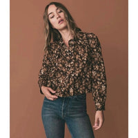 Norma Top in Fern Grove Floral - XS