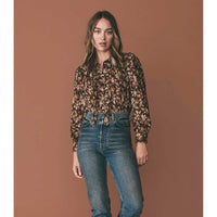 Norma Top in Fern Grove Floral - XS
