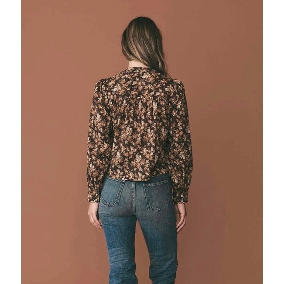 Norma Top in Fern Grove Floral - XS