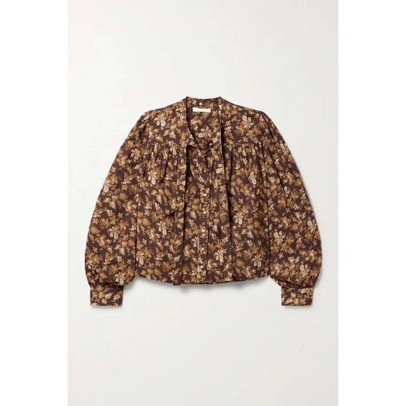 Norma Top in Fern Grove Floral - XS