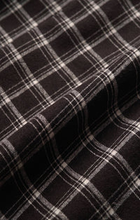 Europa Plaid Maxi Skirt in Ash Black