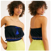 No More Tiers Tube Top in Black Size XS