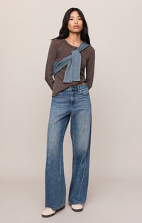 Arlet Mini Thermal Top in Dark Chocolate