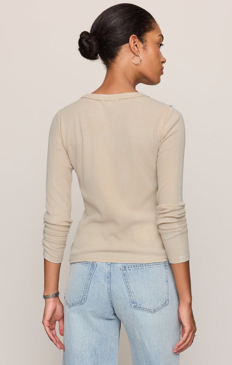Arlet Mini Thermal Top in Soft Ecru