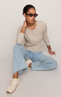Arlet Mini Thermal Top in Soft Ecru