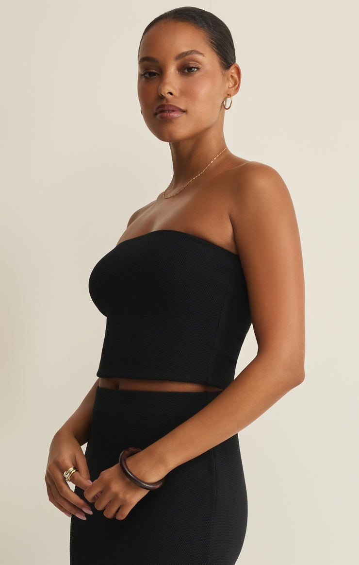 Caffari Tube Top Tank in Black