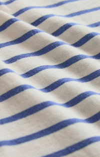 Junie Striped Tee in True Navy