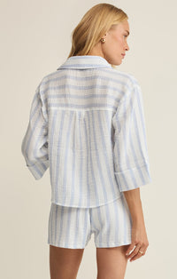 Helena Striped Shirt in Sea Salt