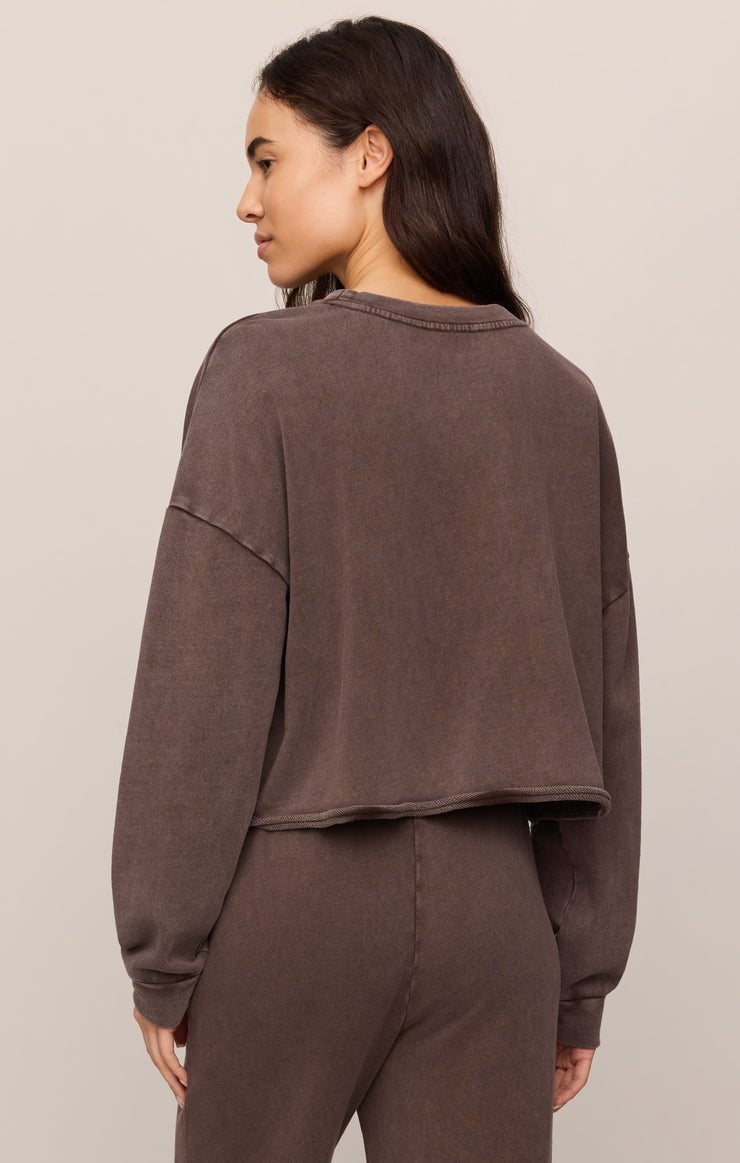 Circuit Sweatshirt in Dark Chocolate