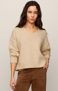 Bolton Boucle Sweater in Chalk