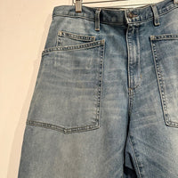 Shon Jean Mid-Rise Stretch Barrel Denim in Summer Wash