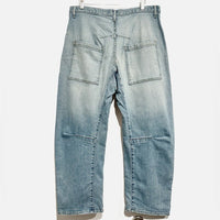 Shon Jean Mid-Rise Stretch Barrel Denim in Summer Wash
