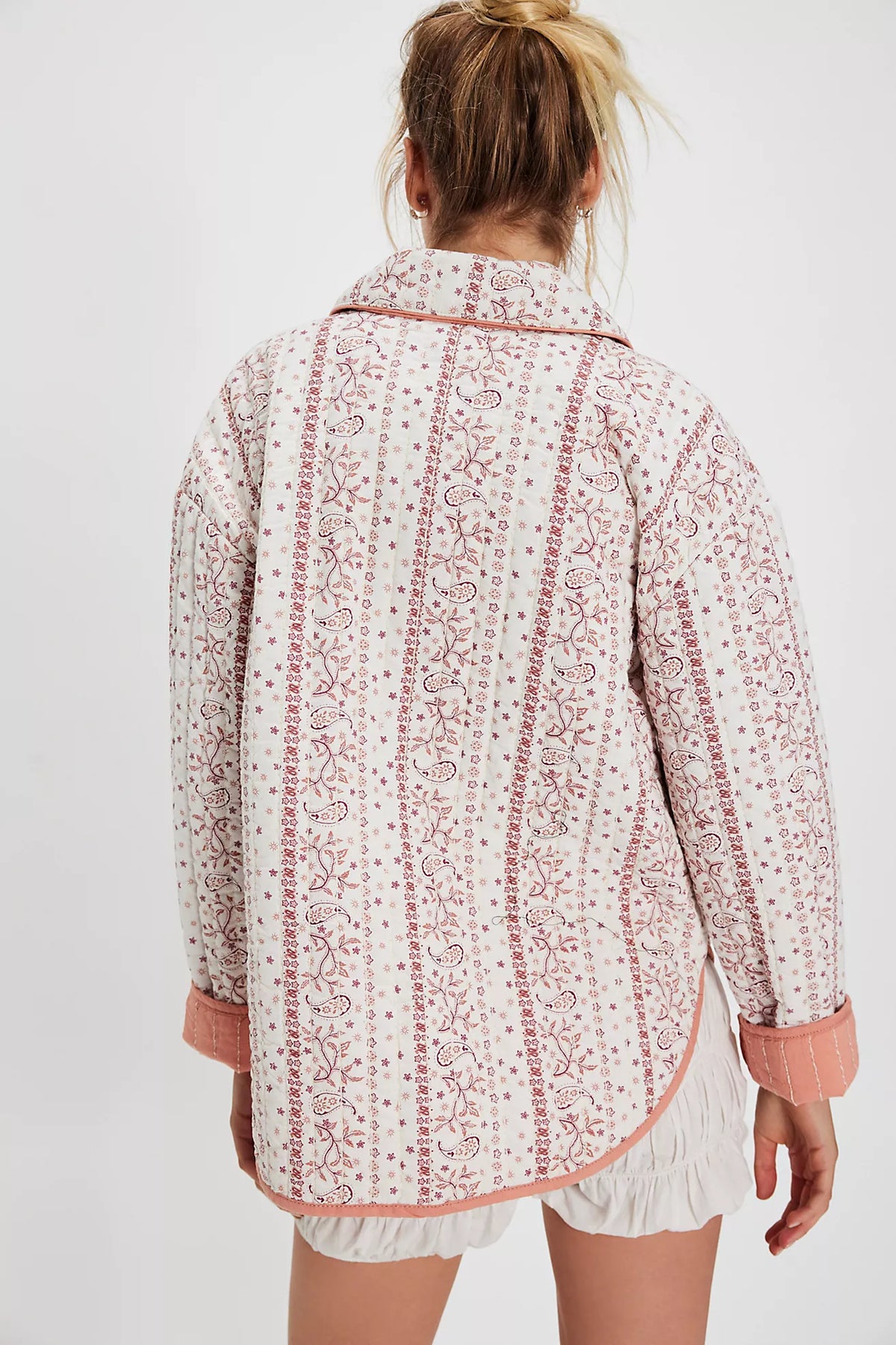 Alexie Jacket in Ivory - Vera Stripe