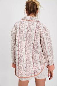 Alexie Jacket in Ivory - Vera Stripe