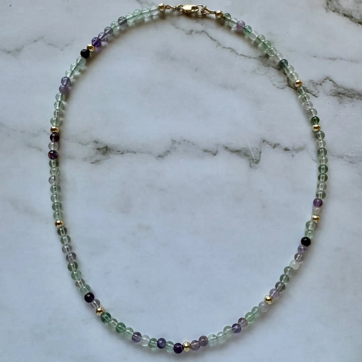 Alexandrine Necklace Mixed Fluorite