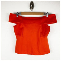 Deletta Orange OTS Top Size Small
