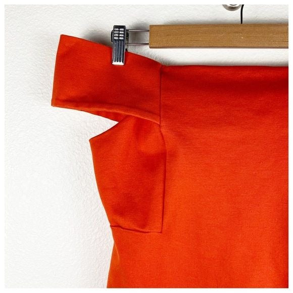 Deletta Orange OTS Top Size Small