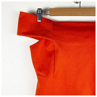 Deletta Orange OTS Top Size Small