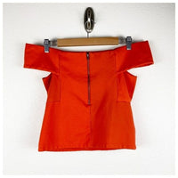Deletta Orange OTS Top Size Small