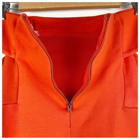 Deletta Orange OTS Top Size Small