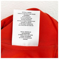 Deletta Orange OTS Top Size Small