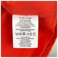 Deletta Orange OTS Top Size Small