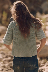Amy Sweater Tee in Cameo Green