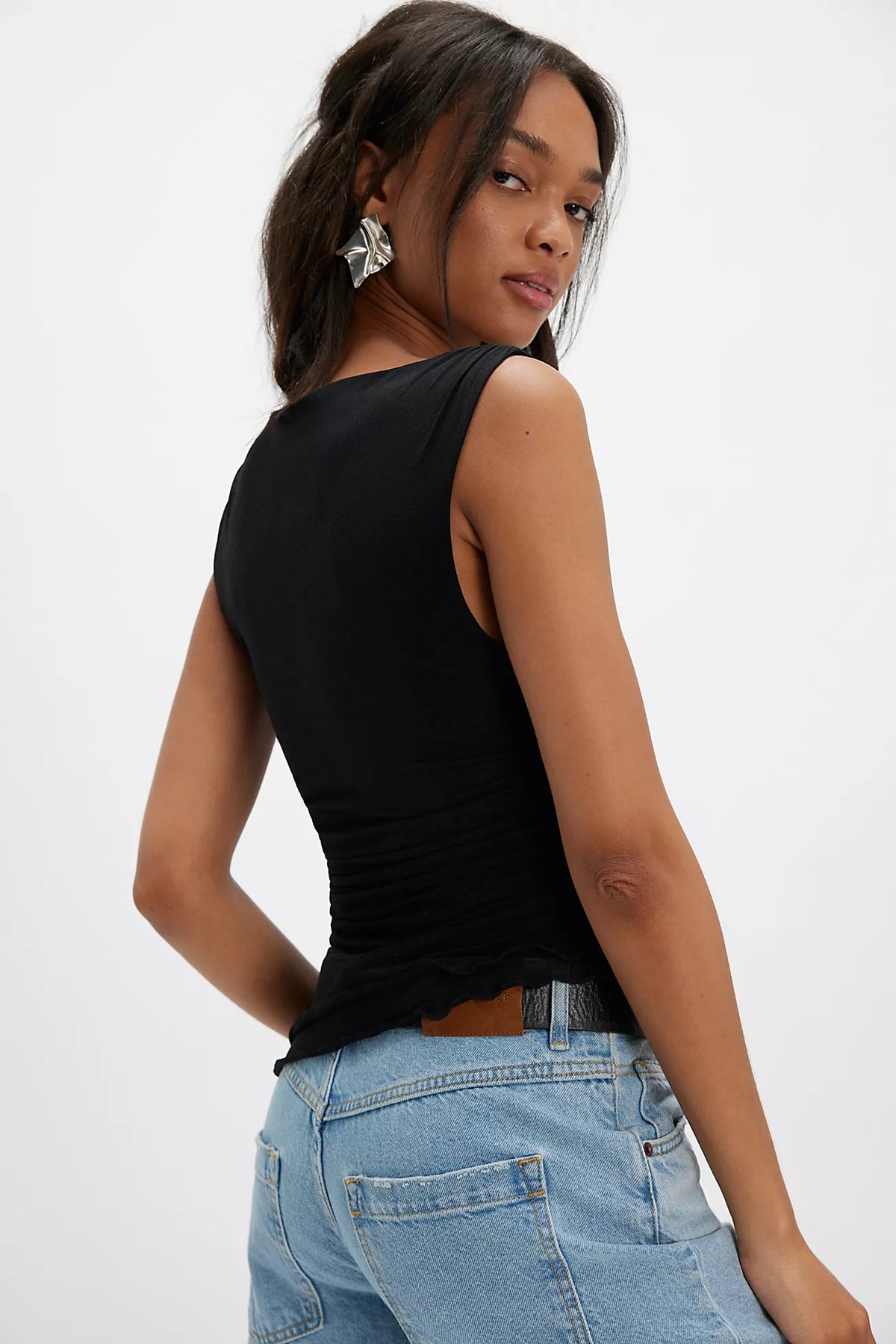 Ash Knit Top in Black