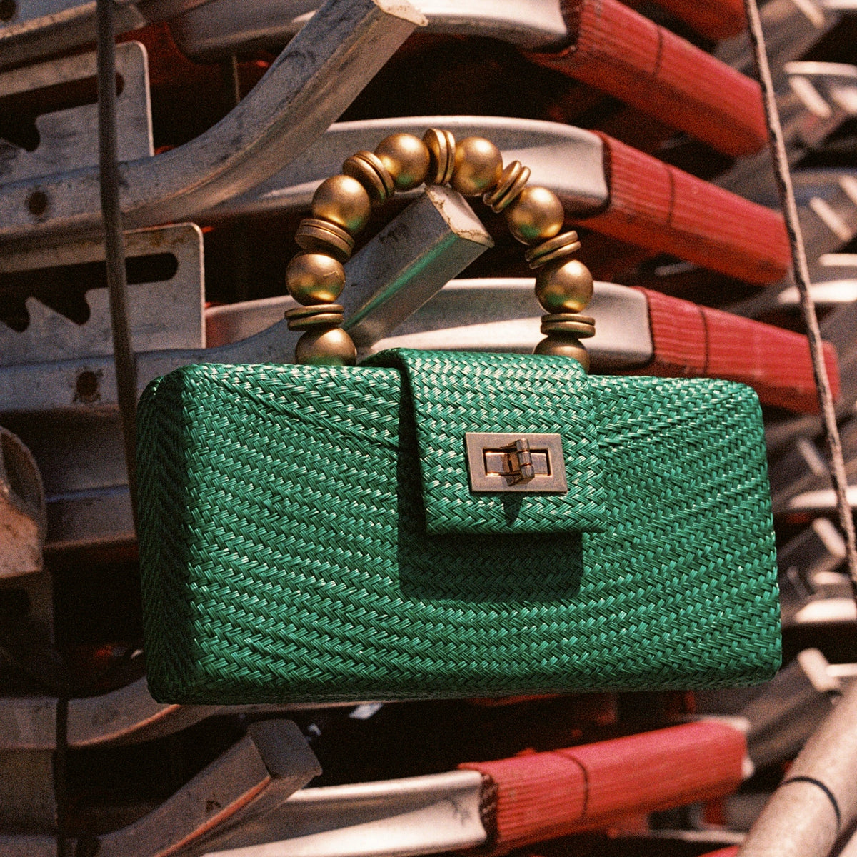 Serena Emerald Green Clutch