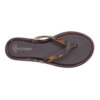 Sunwave Comfort Simple Thong Jelly Sandal in Tortoise