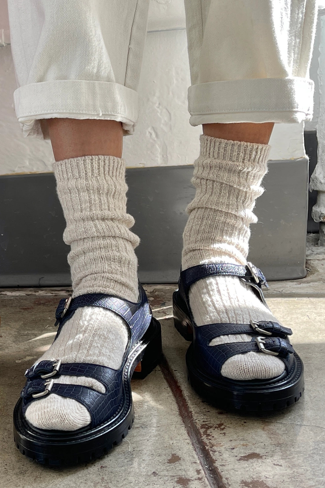 Cottage Socks ~ Oatmeal
