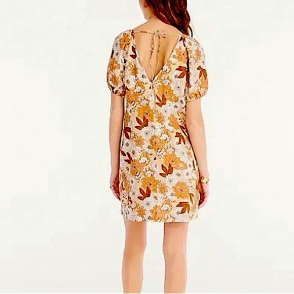 Linen Floral Dress