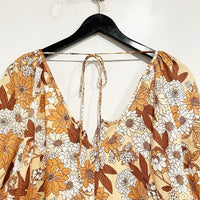 Linen Floral Dress