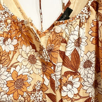 Linen Floral Dress