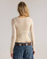 Love Cardi in Winter White Heather