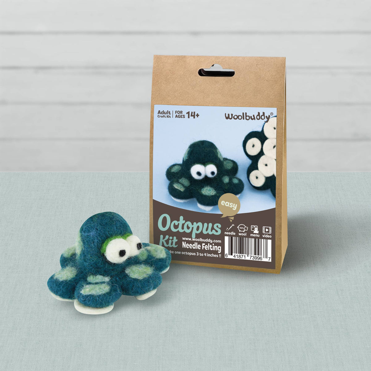 DIY Needle Felting Kit - Octopus