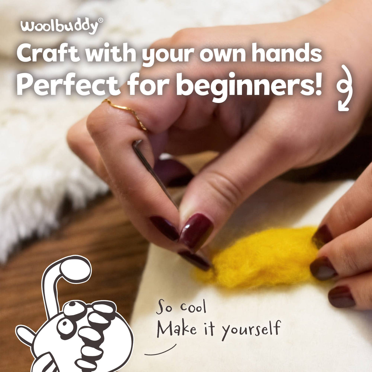 DIY Needle Felting Kit -Anglerfish