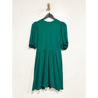 Dulce Puff Sleeve Mini Dress in Emerald Green - 0