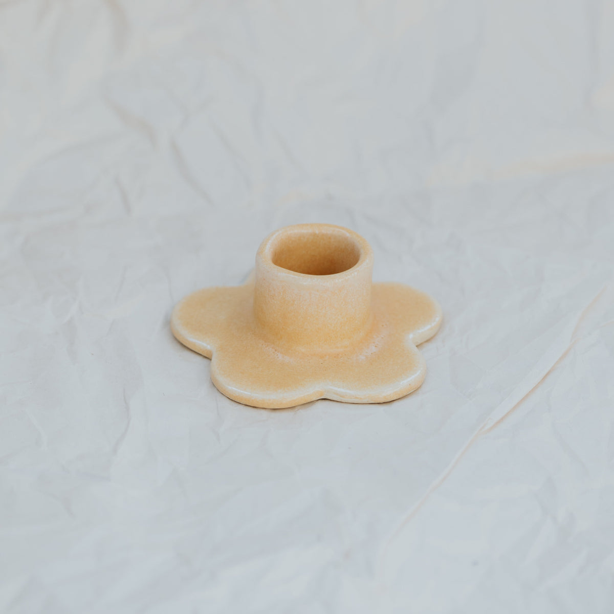 Floral Candlestick Holder ~ Buttercup