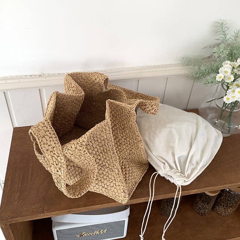 Straw Woven Handmade Beach Tote Bag